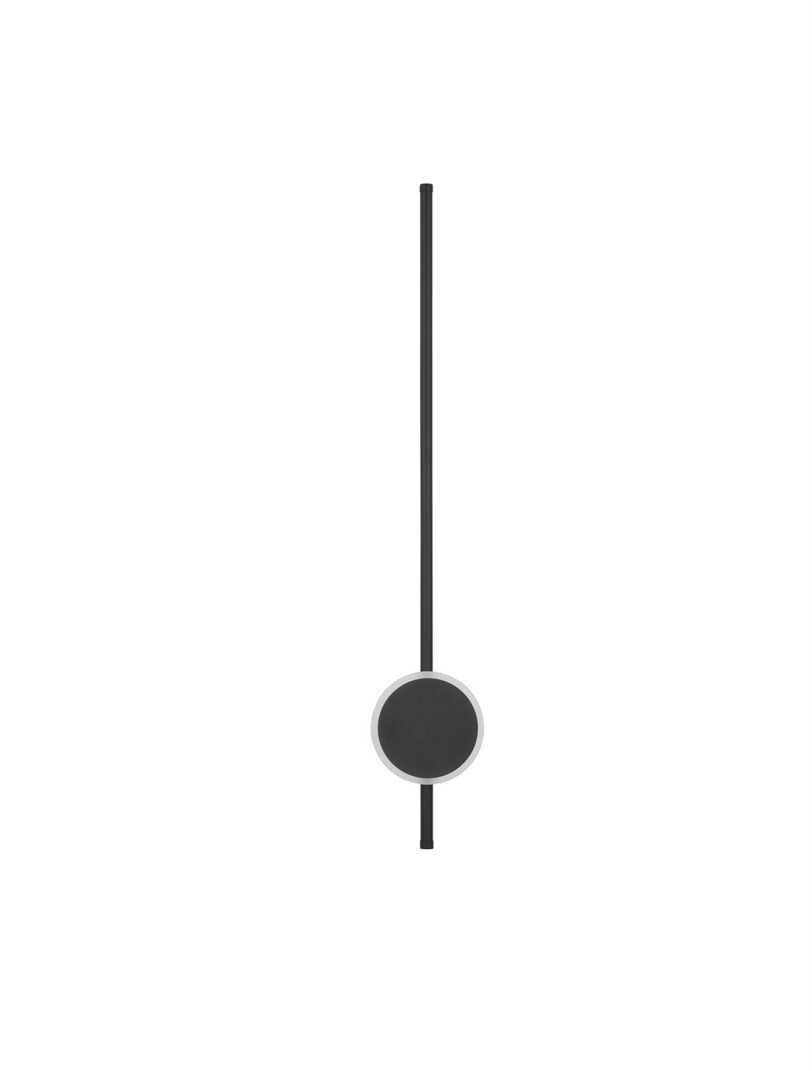 Applique murale Clock noire, H 80 cm