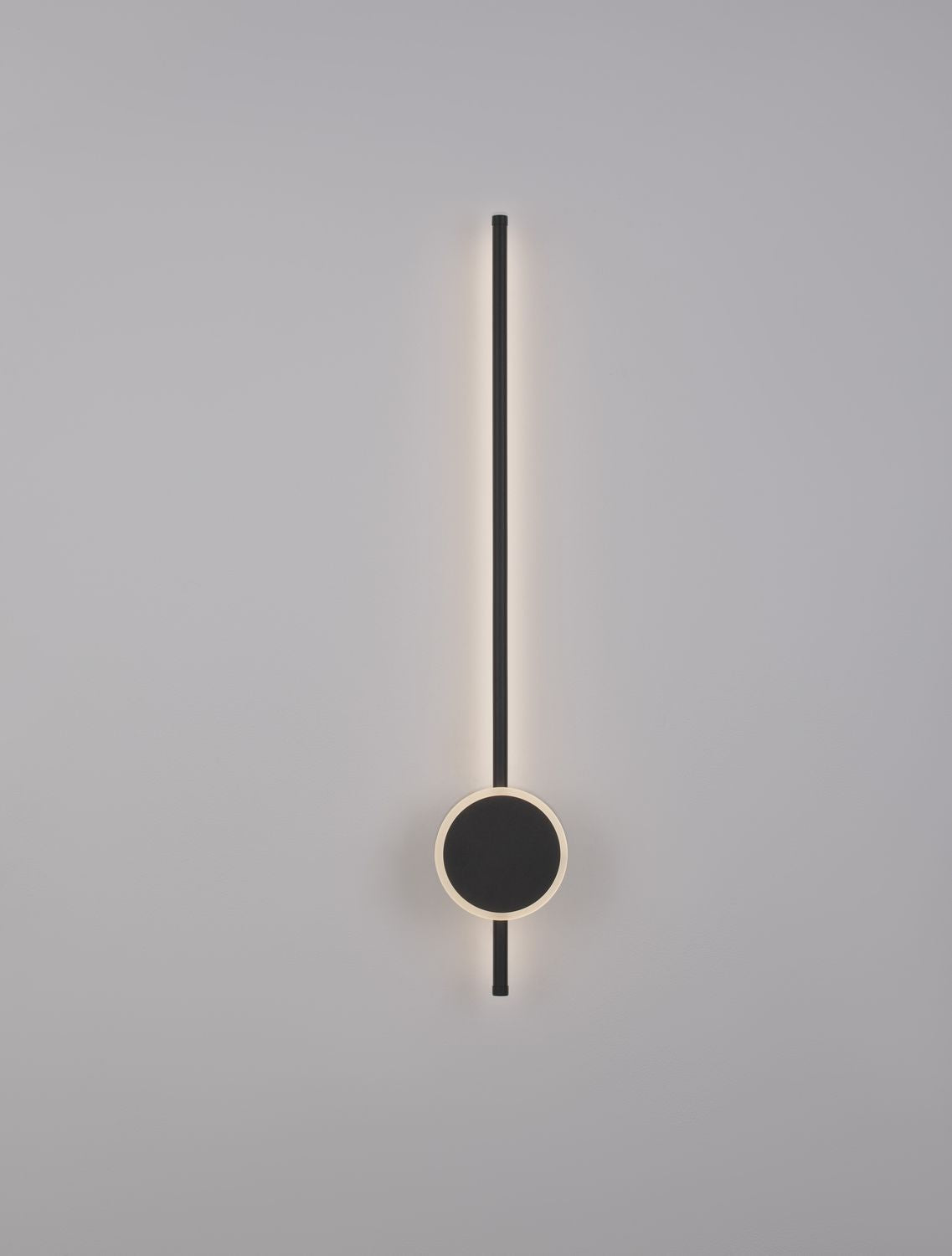 Applique murale Clock noire, H 80 cm
