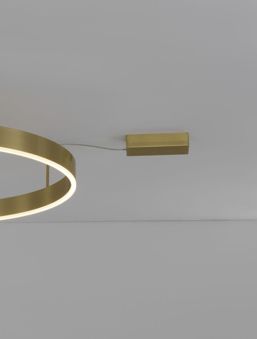 Plafonnier Motif bronze, L 80 cm