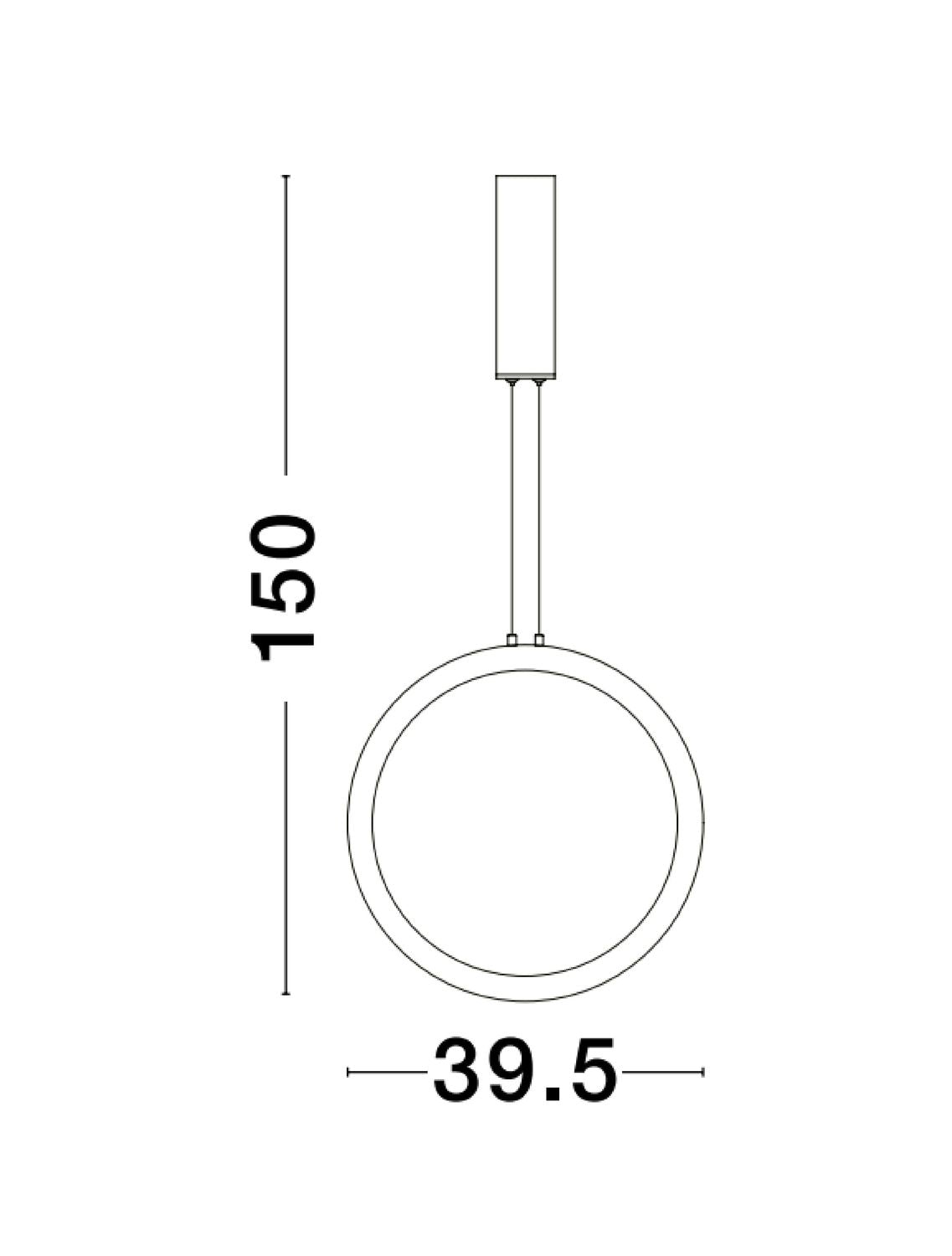 Suspension Change laiton, H 150 cm (9070166)