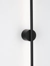 Applique murale Aden noire, H 90 cm