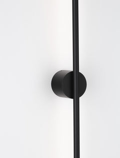 Applique murale Aden noire, H 90 cm