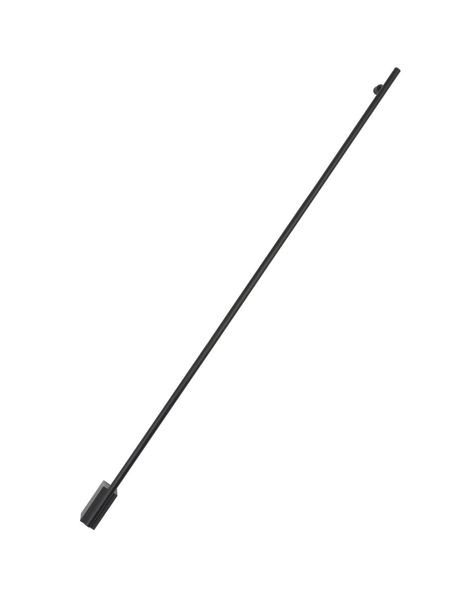Produit seul sur fond blanc, longue tige fine noire en diagonale