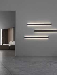 Applique murale Seline noire, L 120 cm
