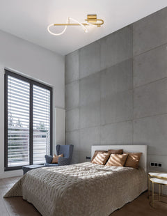Applique murale Cerelia laiton, L 90 cm