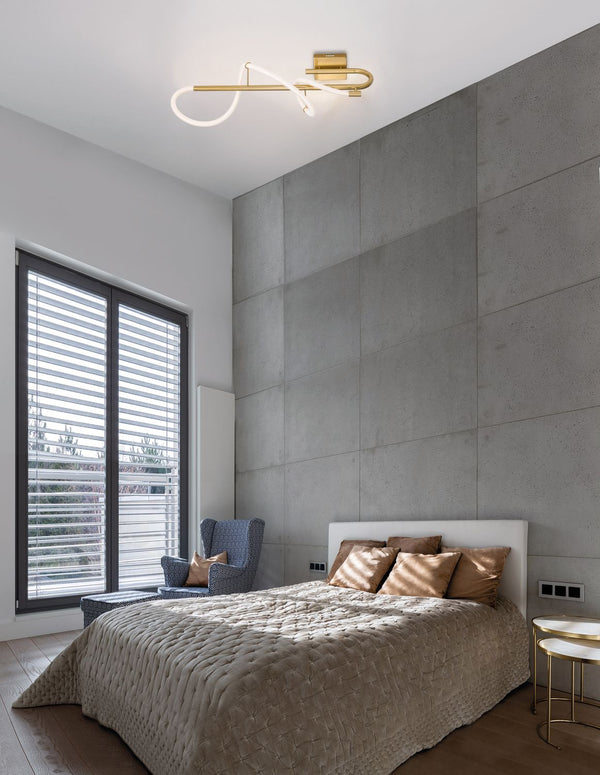 Applique murale Cerelia laiton, L 90 cm