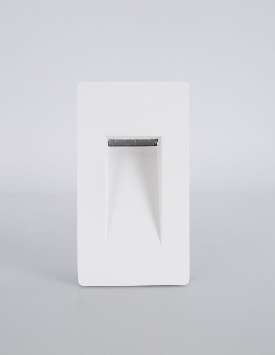 Applique extérieure Cove blanche, H 14 cm