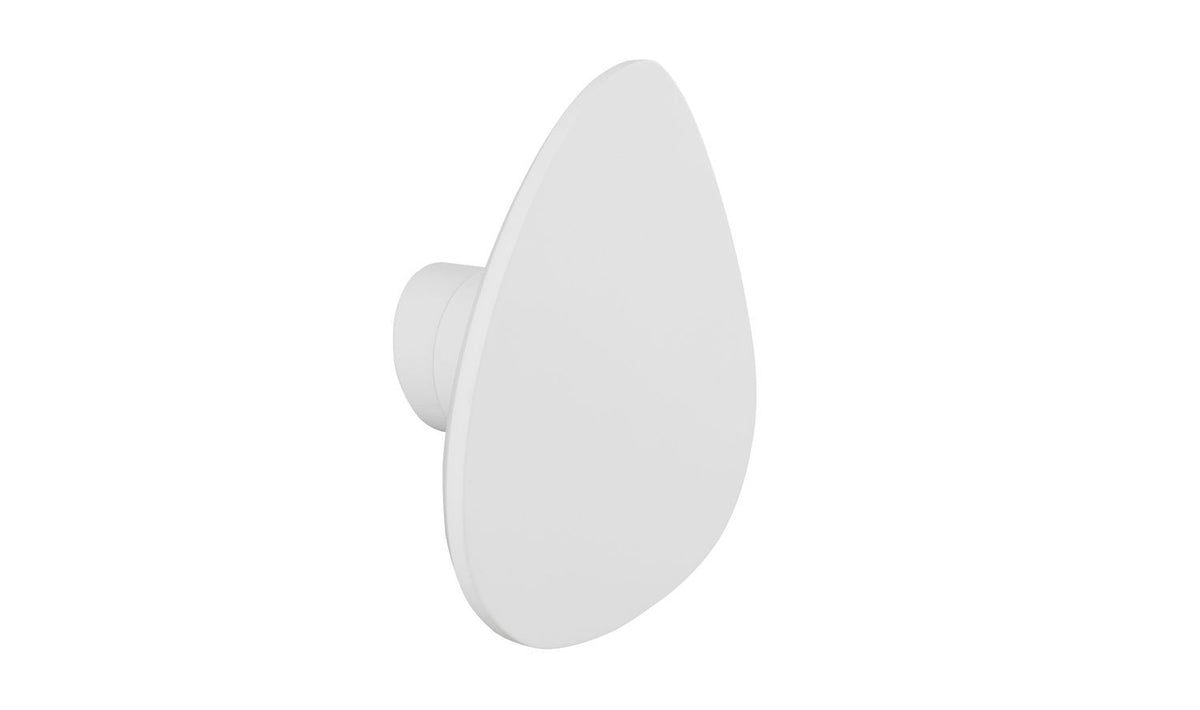 Applique murale Cronus blanche, plâtre, H 18 cm