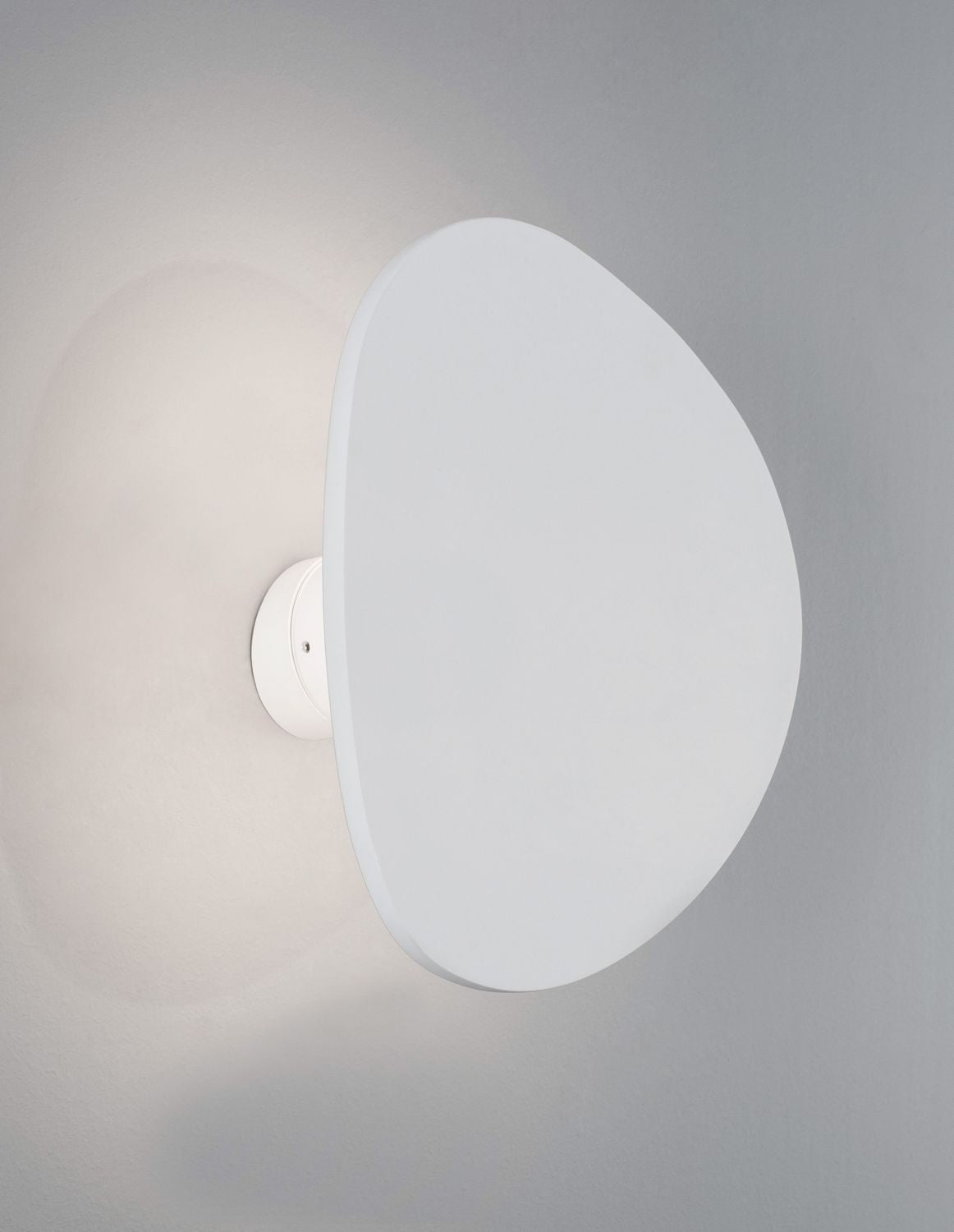 Applique murale Cronus blanche, plâtre, H 22 cm
