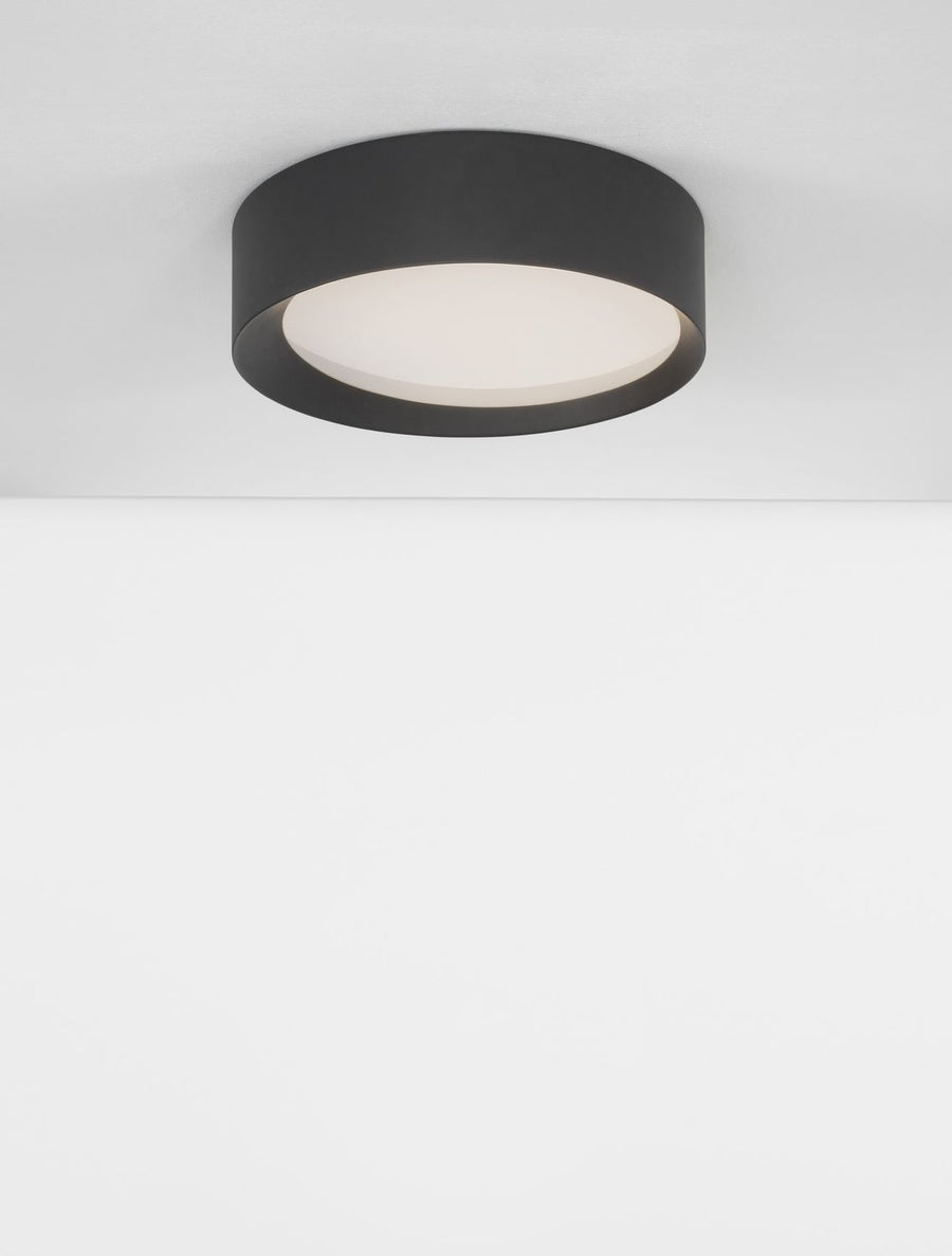 Plafonnier OBY noir, Ø 45 cm
