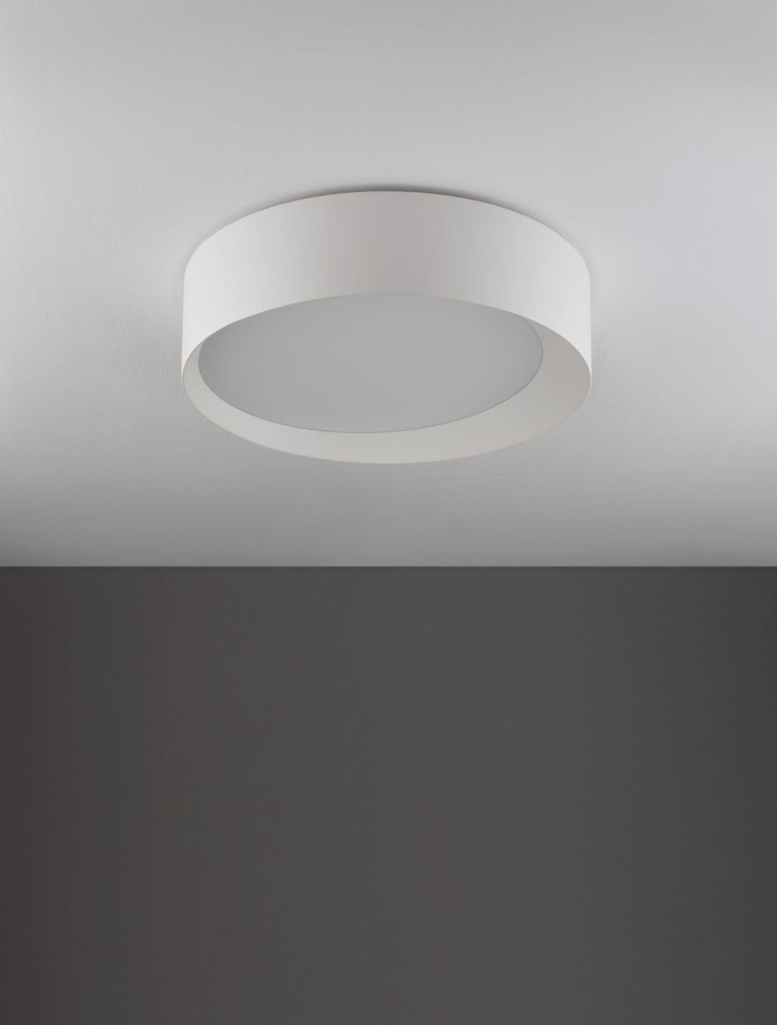 Plafonnier OBY blanc, Ø 45 cm