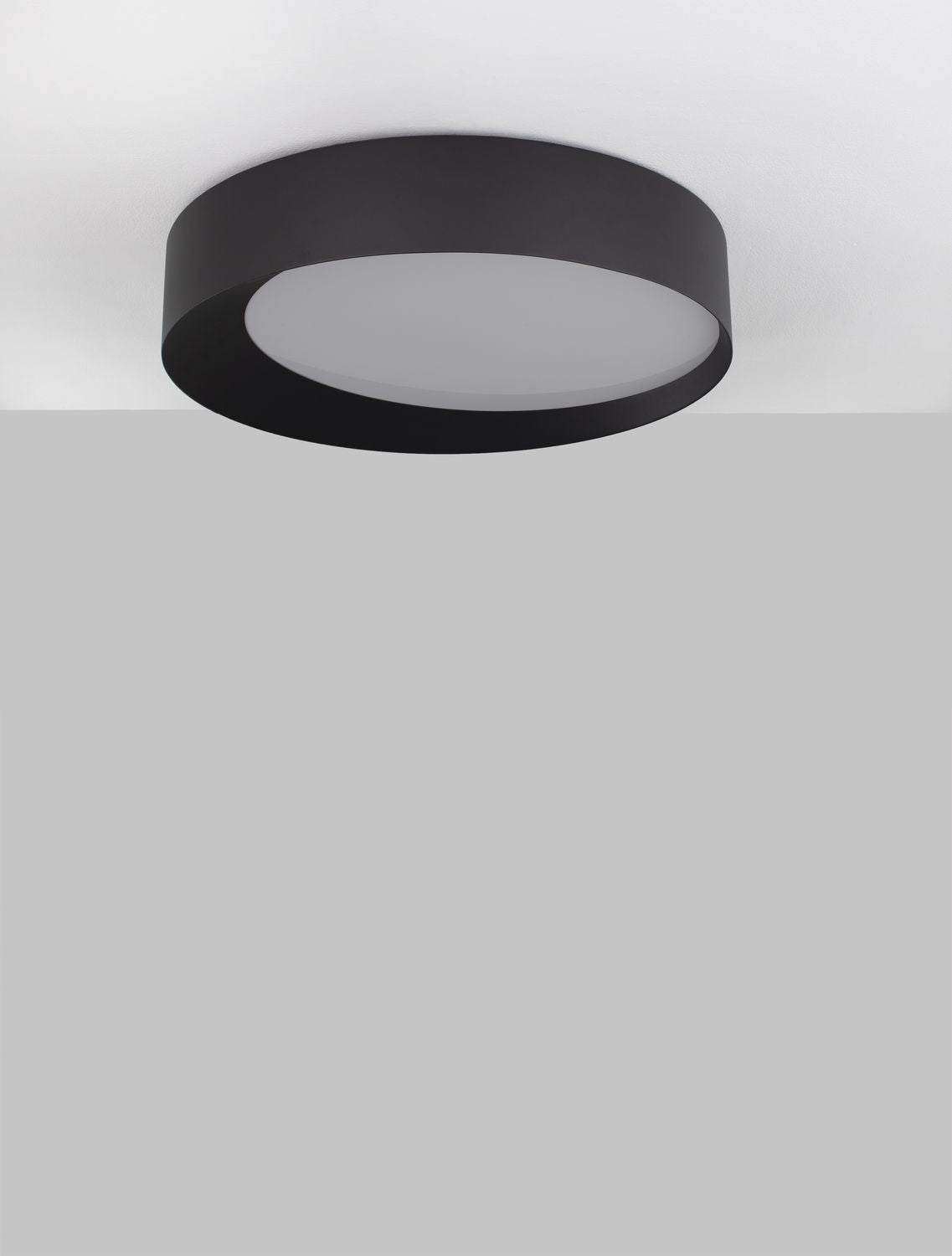 Plafonnier OBY noir, Ø 60 cm