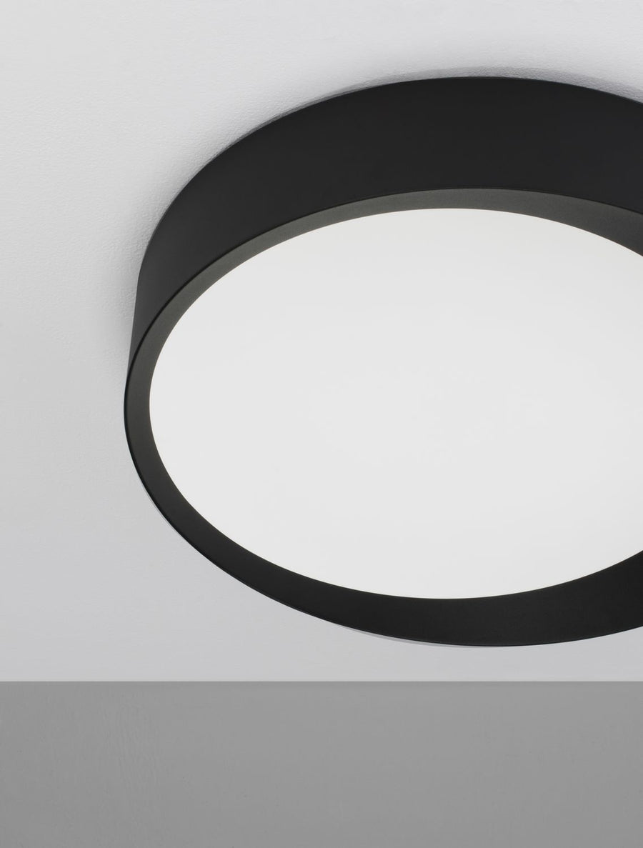 Plafonnier OBY noir, Ø 60 cm