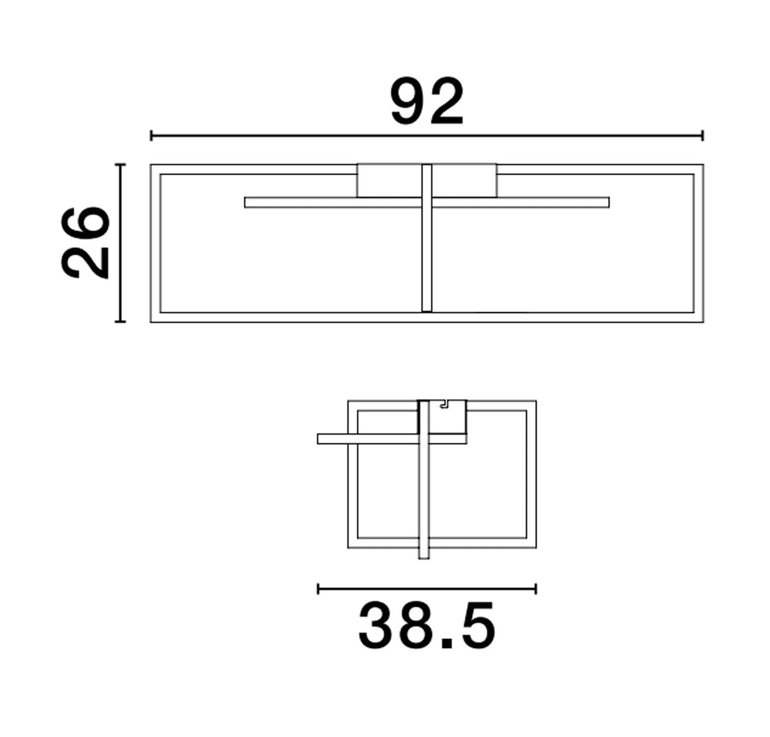 Luminaire plafonnier | Clea Blanc L 92 cm