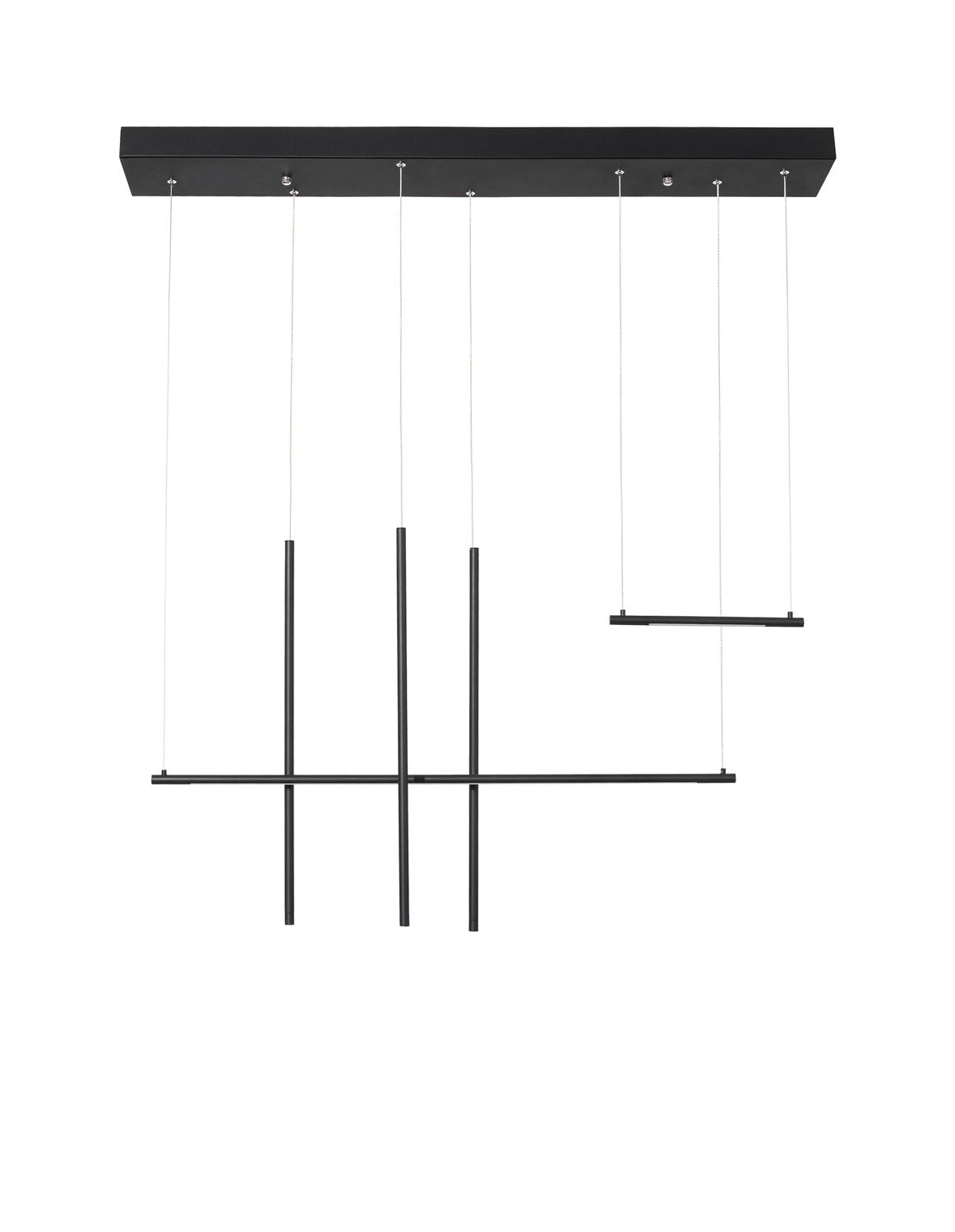 Suspension Elettra noire, H 200 cm (9088105)