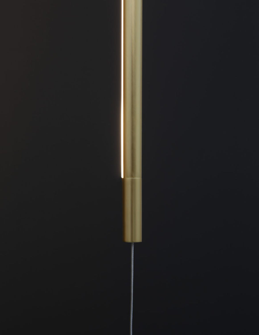 Suspension Elettra laiton, H 300 cm