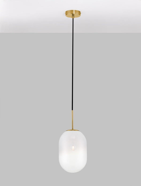 Suspension Chrysi dorée, verre (9092822)