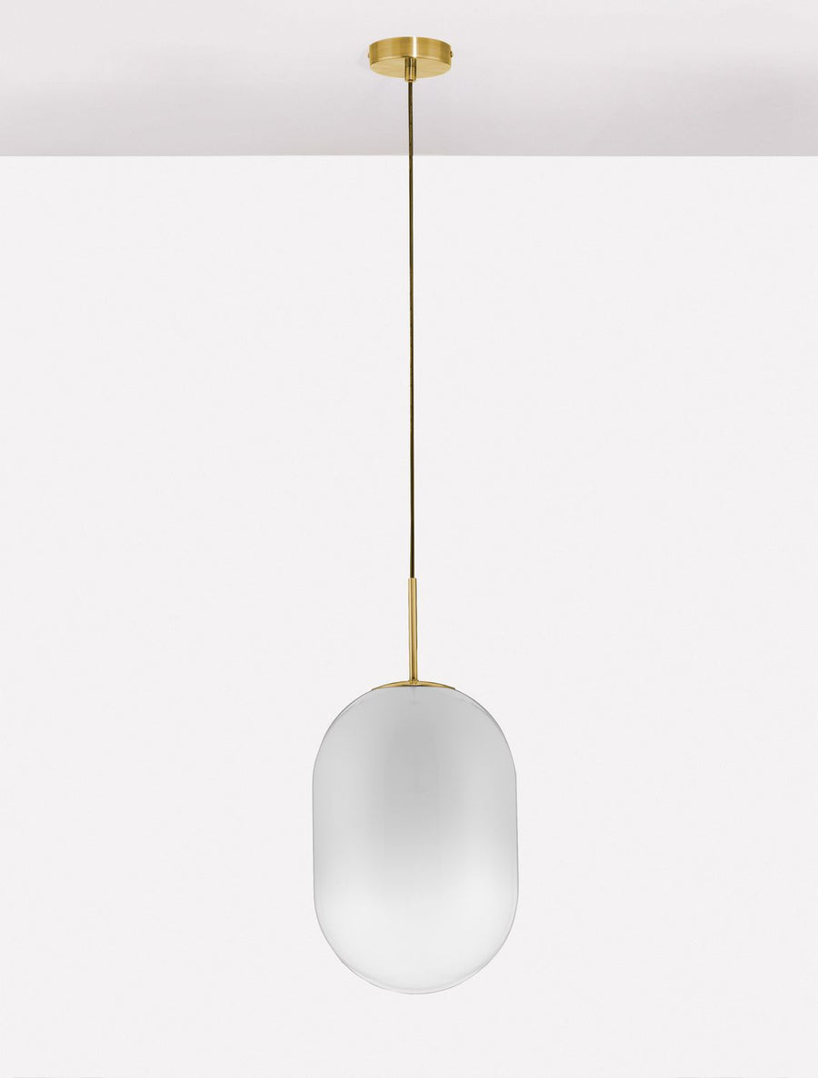 Suspension Chrysi dorée, verre (9092823)