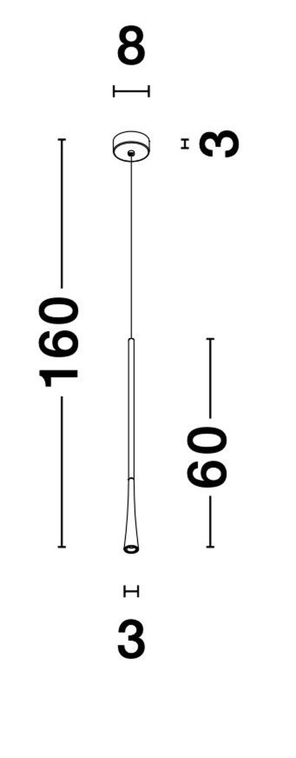 Suspension Goccio blanche