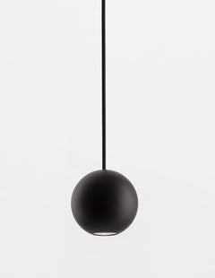 Suspension Nocci noire, H 158 cm