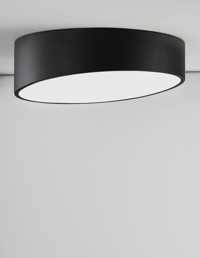 Plafonnier Maggio noir, Ø 40 cm