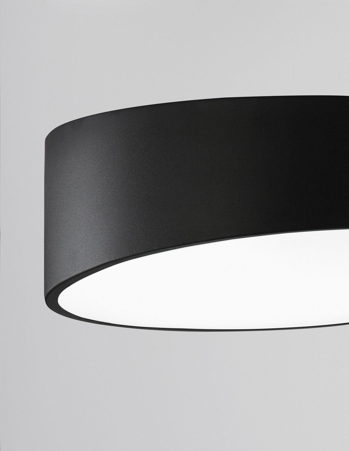 Plafonnier Maggio noir, Ø 40 cm