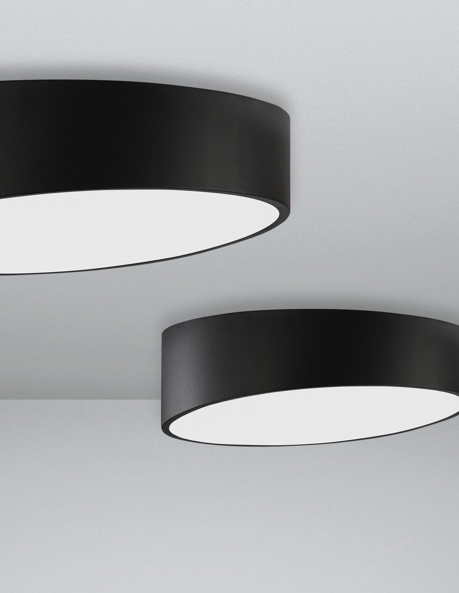 Plafonnier Maggio noir, Ø 40 cm