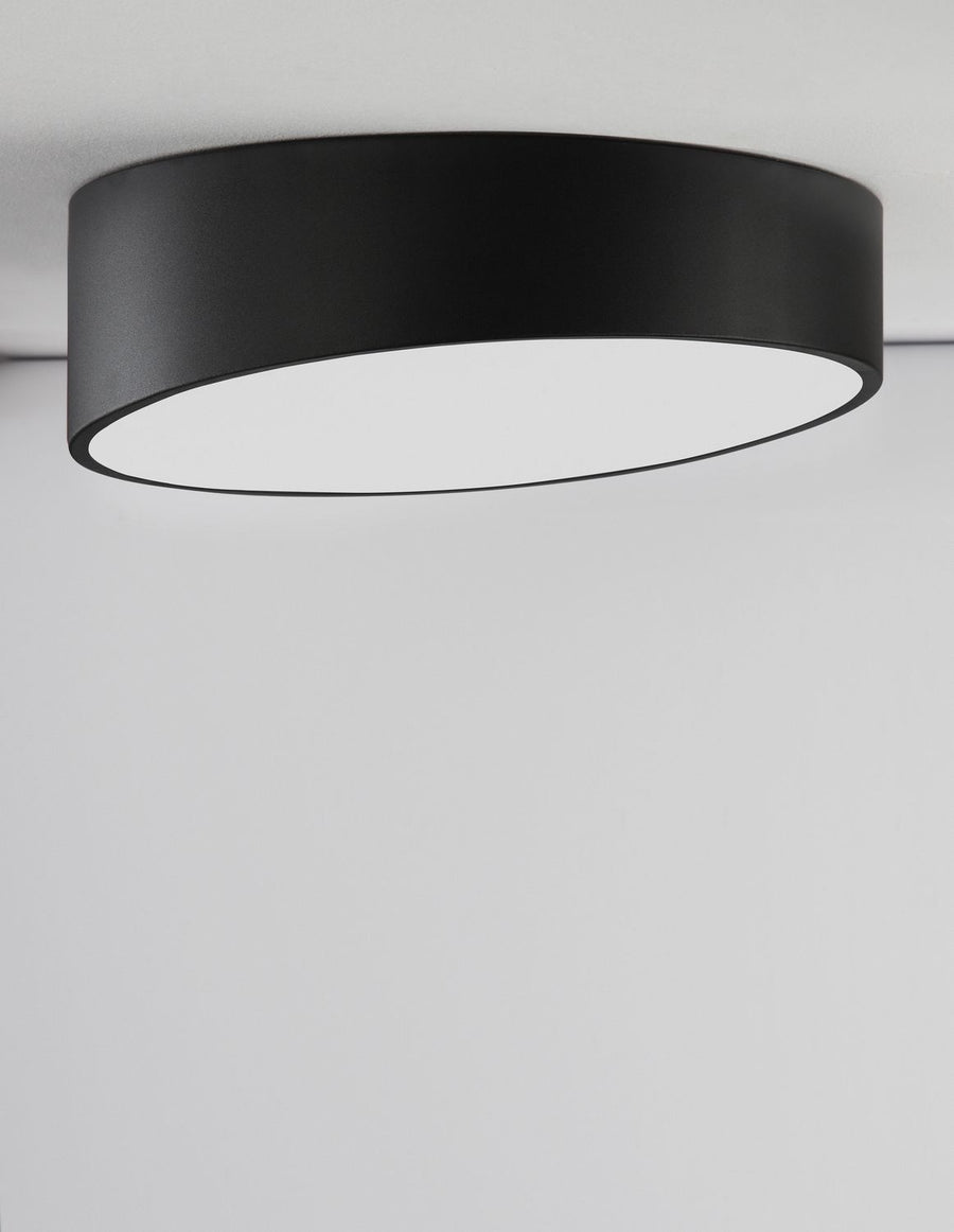 Plafonnier Maggio noir, Ø 50 cm