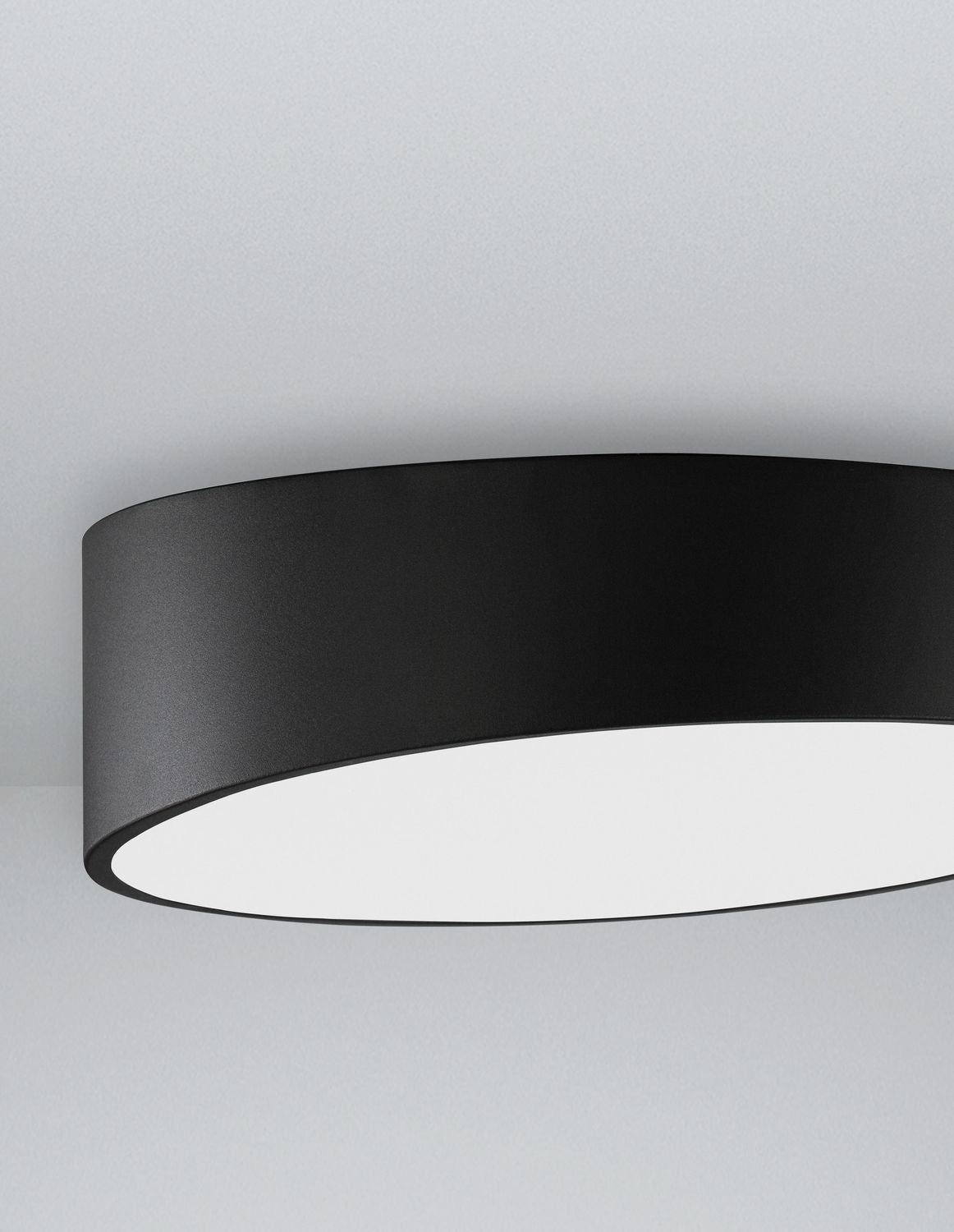 Plafonnier Maggio noir, Ø 50 cm