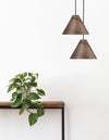 Suspension Wera grise et marron, bois