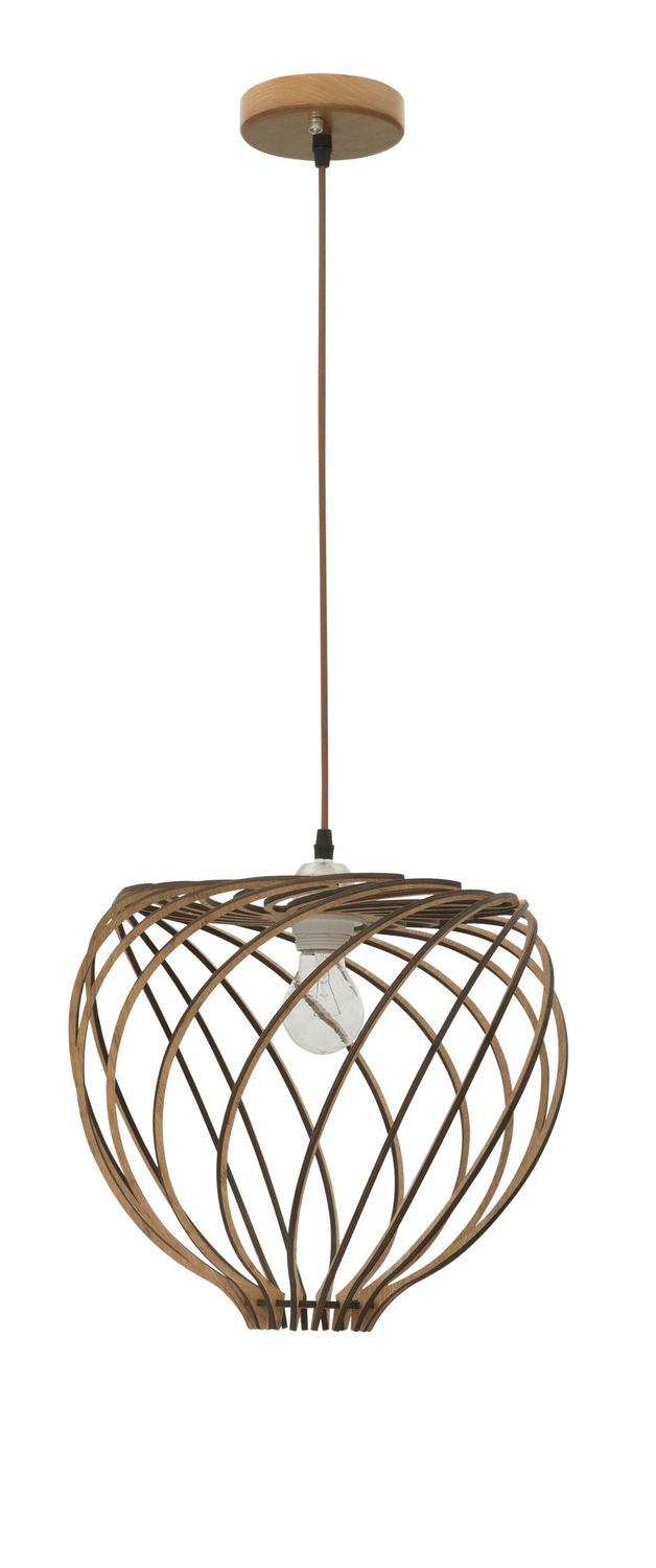 Suspension Adana marron, bois