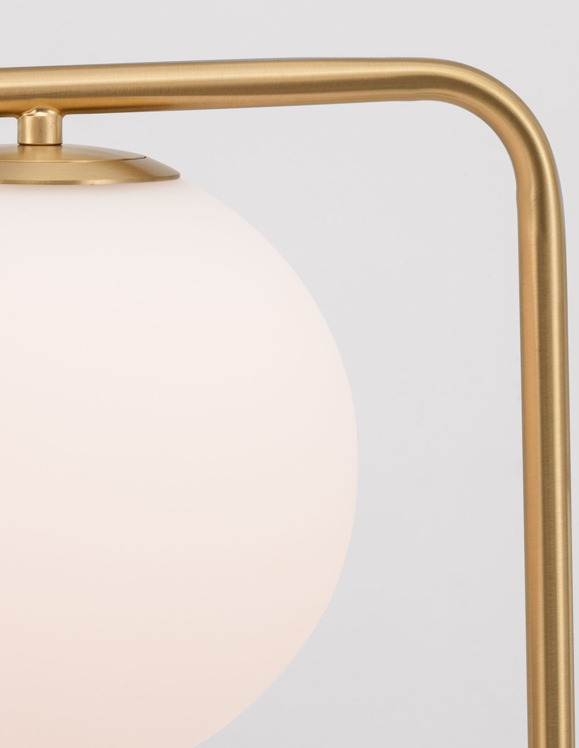 Lampadaire Alvarez doré, verre