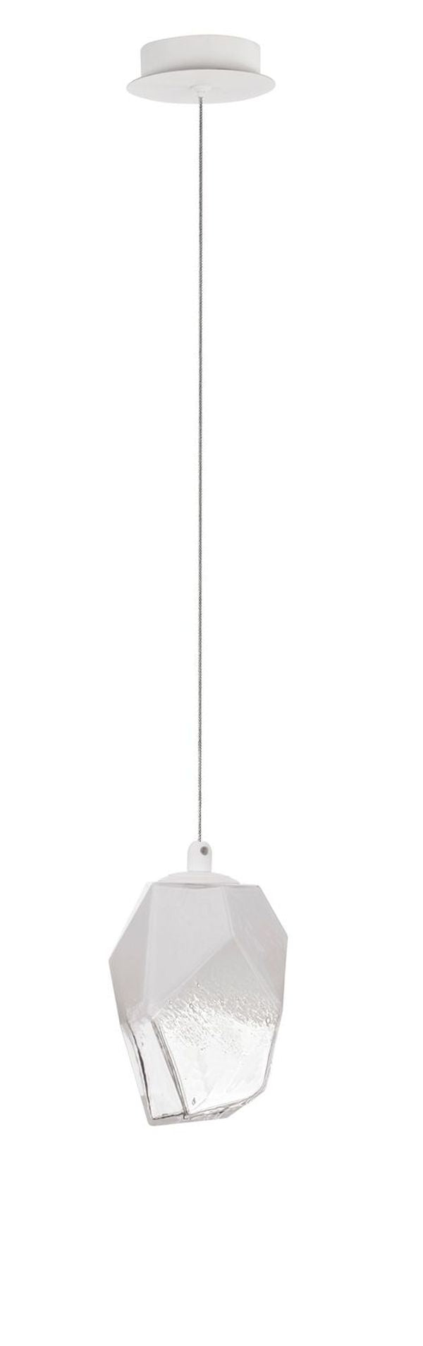 Suspension ICE blanche, verre