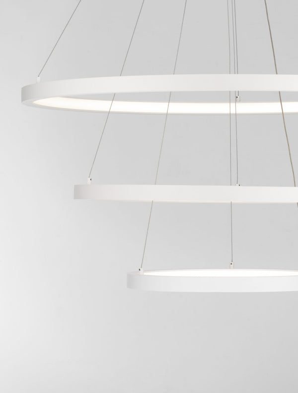 Suspension Empatia blanche, verre