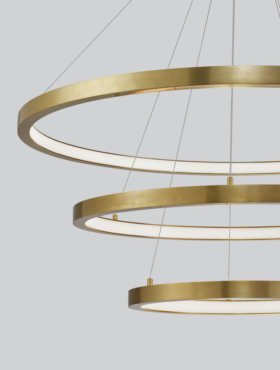 Suspension Empatia laiton, H 150 cm