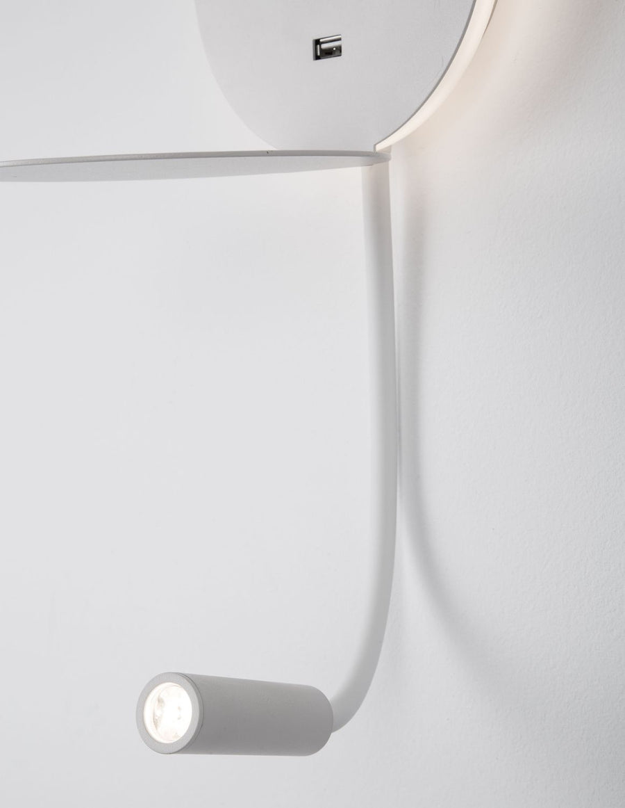 Applique murale Eclip blanche