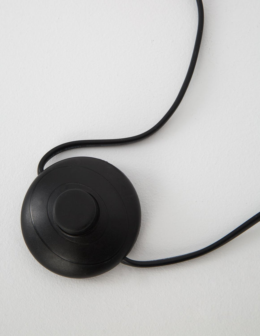 Lampadaire Yama noir, tissu