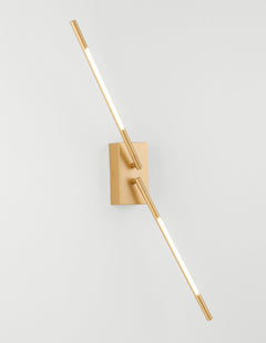 Applique murale Raccio laiton, H 74 cm