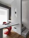 Applique murale Raccio noire, H 74 cm