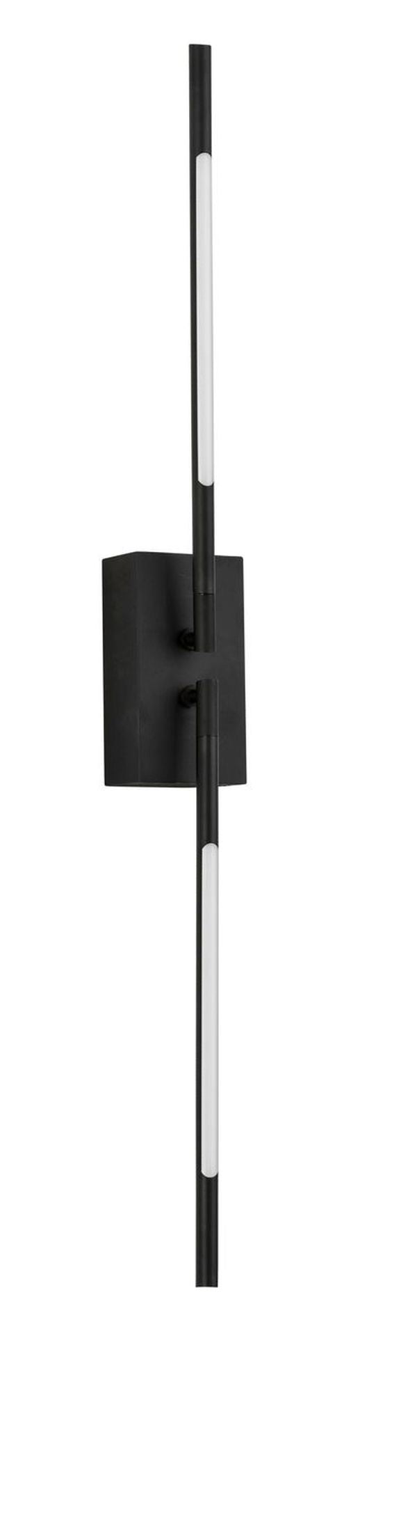 Applique murale Raccio noire, H 74 cm