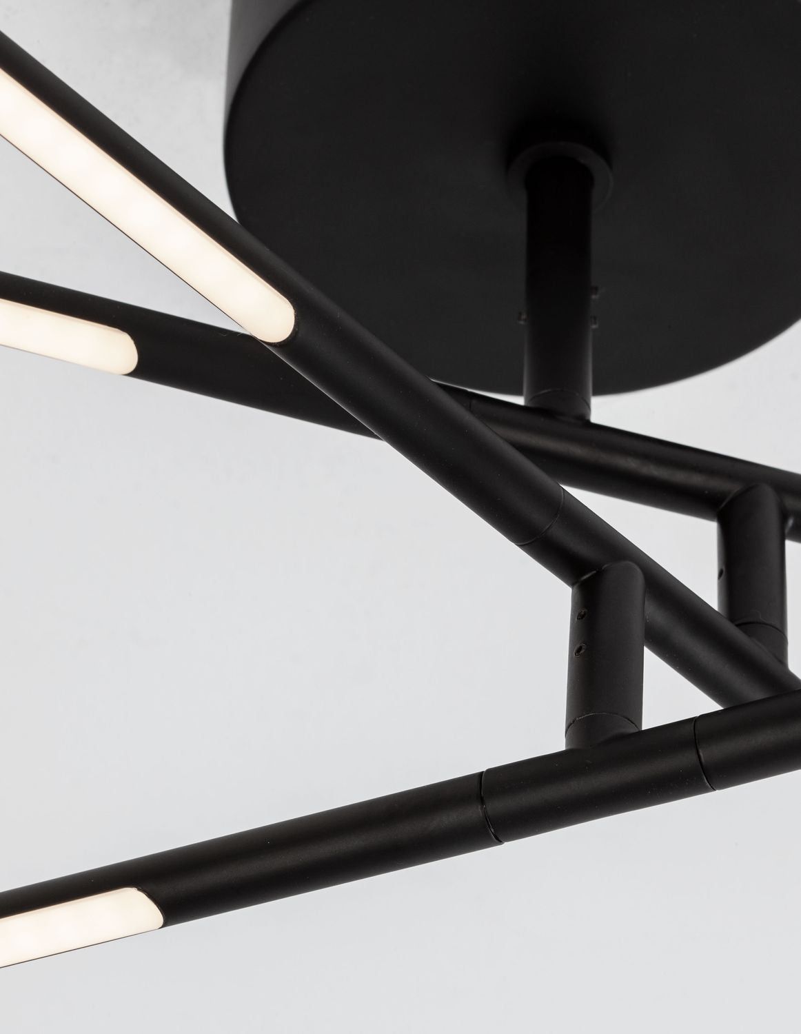 Plafonnier Raccio noir, L 84 cm