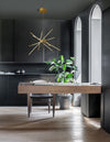 Suspension Raccio laiton, H 120 cm