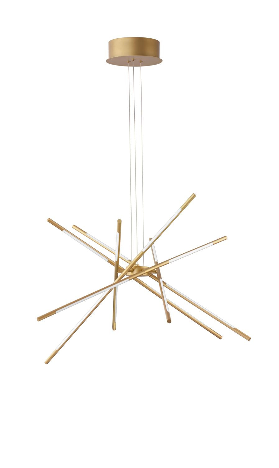 Suspension Raccio laiton, H 120 cm