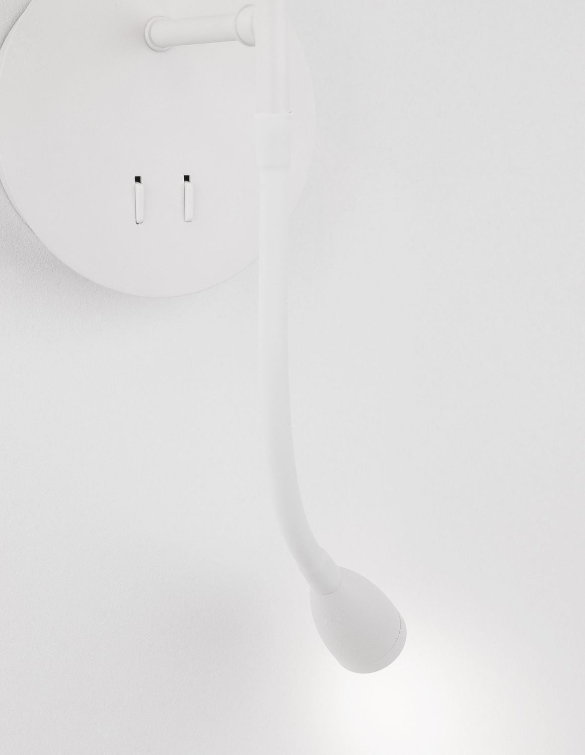 Applique murale NIA 2 lumières blanche, tissu