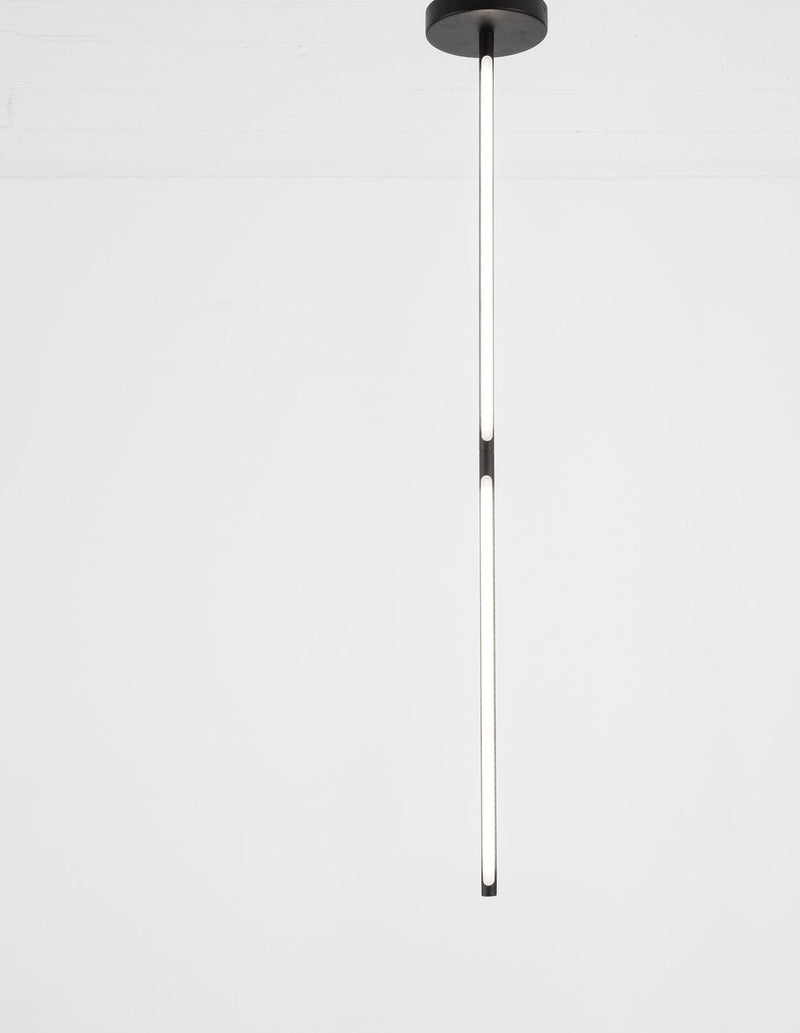 Suspension Handy noire, H 113 cm