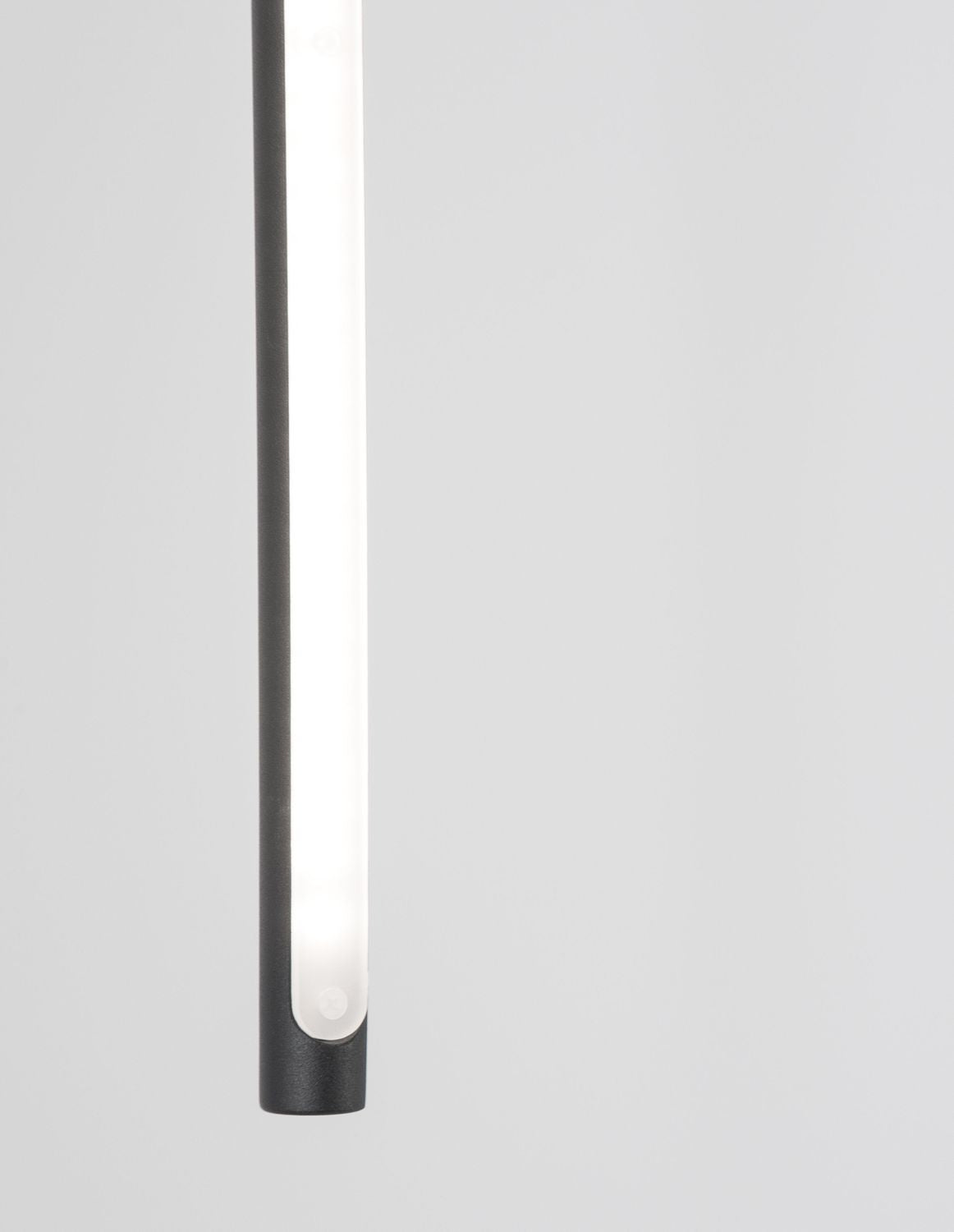 Suspension Handy noire, H 113 cm