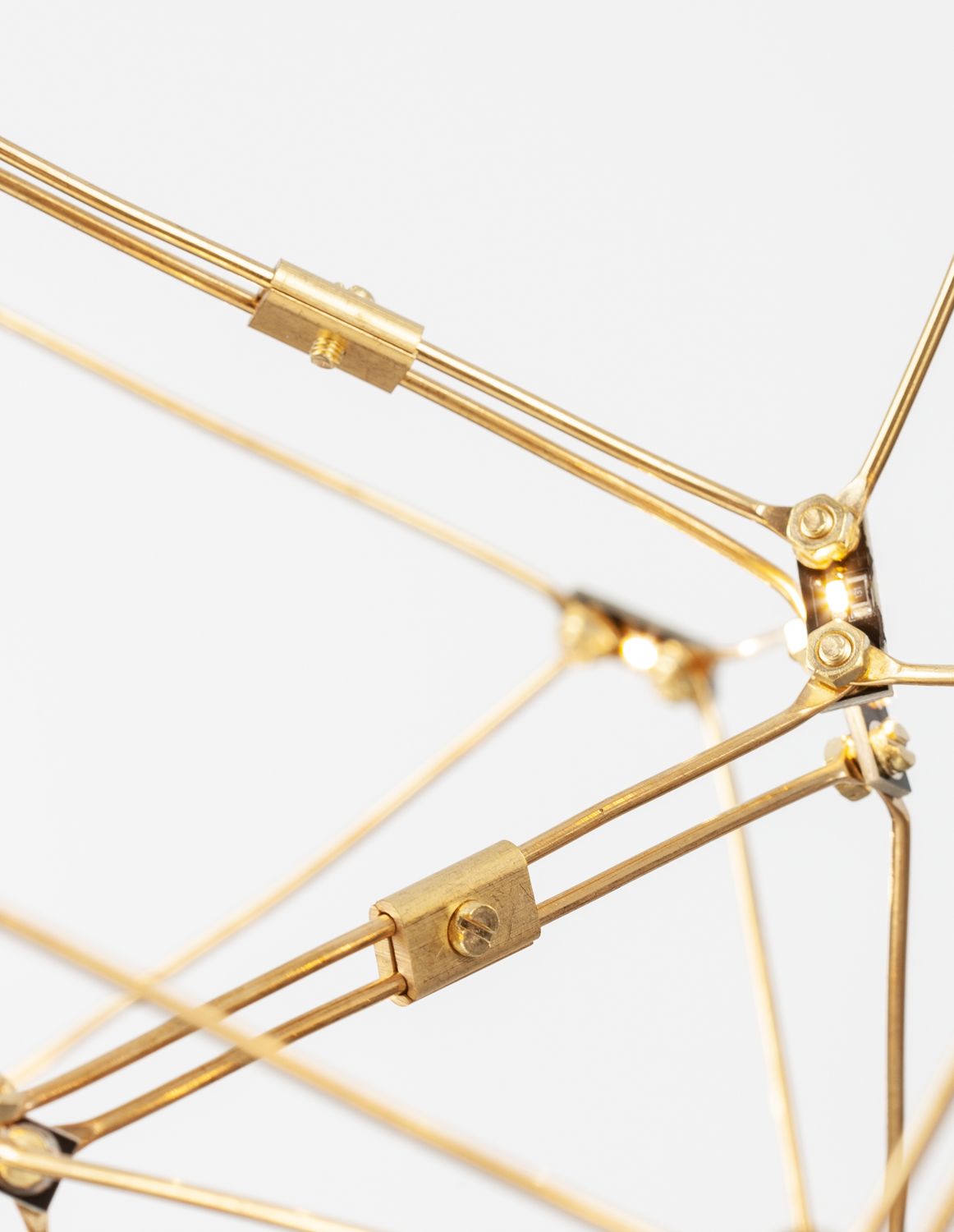 Suspension Nebula dorée, H 120 cm (9186807)