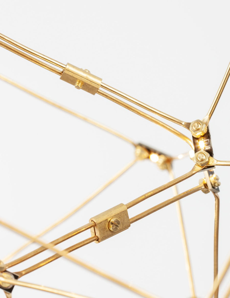 Suspension Nebula dorée, H 120 cm (9186807)