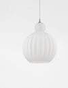 Suspension Odell blanche, verre
