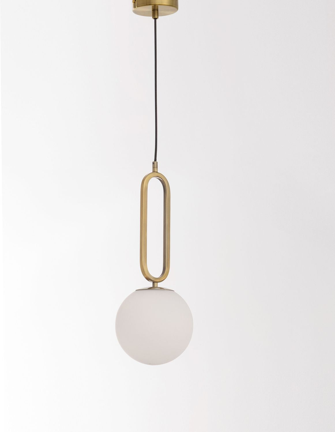 Suspension Grus dorée, verre (9191201)
